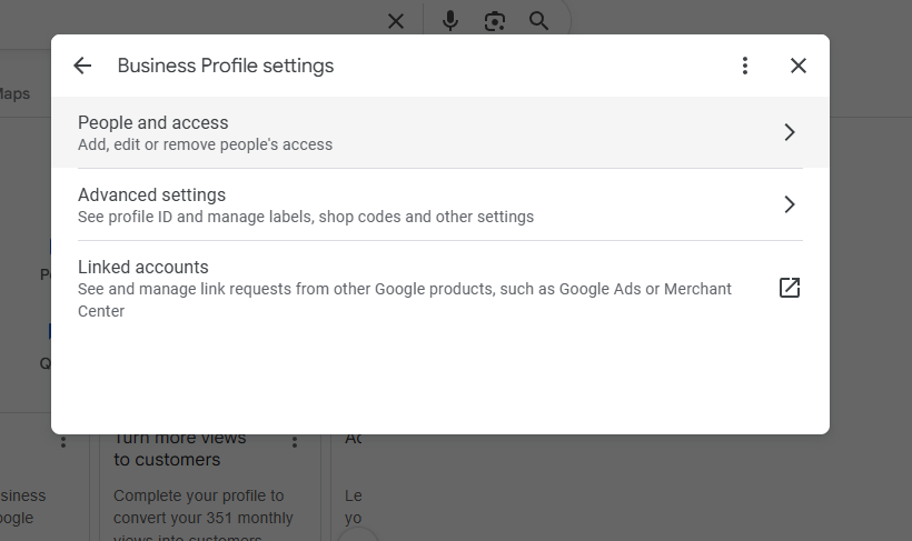 Google Business — шаг 3